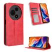 TCL 605/60 SE Red Leather Phone Case with Magnetic Buckle - 1