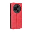TCL 605/60 SE Red Leather Phone Case with Magnetic Buckle - 3