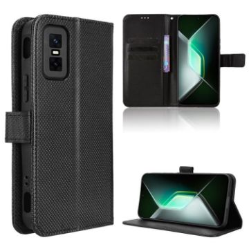 Infinix GT 30 Pro 5G Leather Case (Black) - Diamond Texture - 1