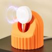 Apple Watch Orange Wave Pattern Silicone Charging Stand - 4