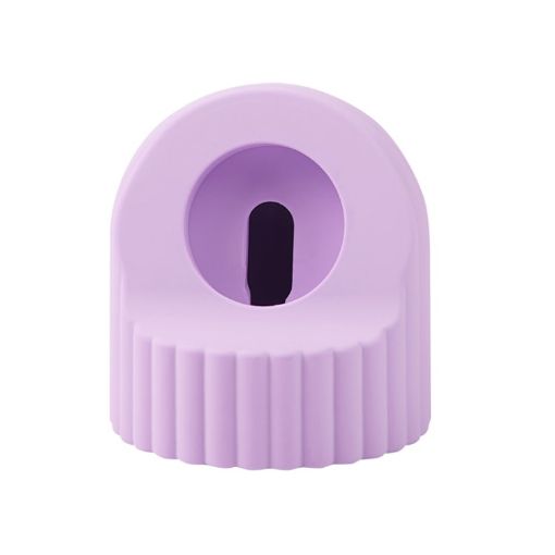 Lavender Wave Pattern Silicone Charging Stand for Apple Watch - 1