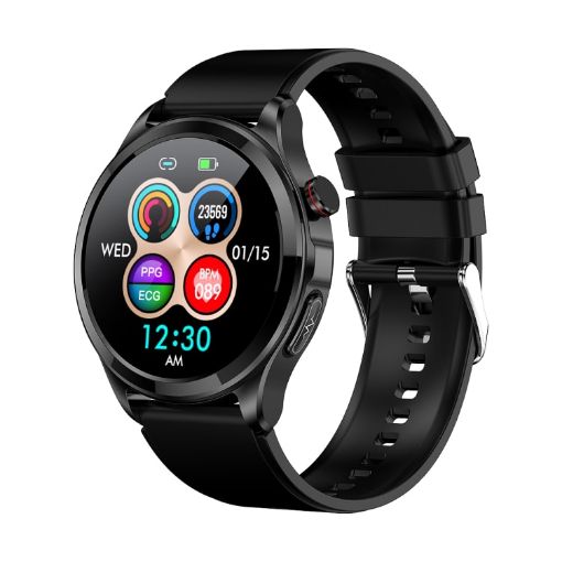 TK22 Smart Watch 1.39" IP67 Waterproof ECG/Blood Sugar, Black - 1
