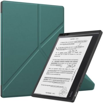 Kobo Elipsa 2E Green TPU Leather Smart Tablet Case - 1