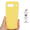 Google Pixel 8 Yellow Silicone Shockproof Phone Case - 6