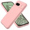 Pixel 8a Pure Color Pink Silicone Shockproof Case - 1