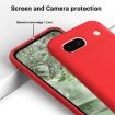 Google Pixel 8a Red Silicone Shockproof Case - Pure Color Edition - 5