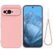 Google Pixel 9 Shockproof Pink Silicone Case - Pure Color - 1