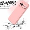Google Pixel 9 Shockproof Pink Silicone Case - Pure Color - 5