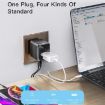 Yesido MC-10 Universal Travel Adapter: 3 USB + Type-C Ports, Black - 5