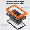 Lenovo Tab K9/One Silicone Hybrid Case with Strap (Orange) - 3