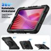 Lenovo Tab K9/One Silicone Hybrid Tablet Case with Strap (Black) - 6