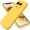 Realme Narzo 60x Solid Yellow Dropproof Silicone Phone Case - 1