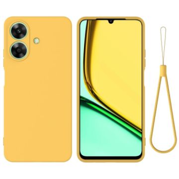 Realme Note 60 Dropproof Yellow Silicone Phone Case - 1