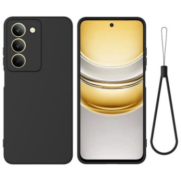 Realme P3x Solid Black Full Coverage Liquid Silicone Case - 1