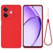 OPPO A3x Red Liquid Silicone Dropproof Full Coverage Case - 1