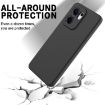 OPPO Reno13 F Solid Black Silicone Dropproof Phone Case 4G/5G - 5