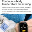E530 1.91" IP68 Leather Smart Watch ECG/Non-invasive Blood Sugar, Brown - 6