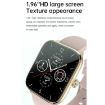 T20 1.96" Gold Smart Watch, IP67 Waterproof, Heart Rate, Bluetooth Call - 4
