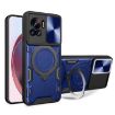 Motorola Edge 30 Ultra Blue CD Texture Camshield Holder Case - 1