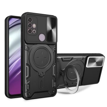 Moto G30/G20/G10 Camshield Magnetic Holder Case (Black) - 1