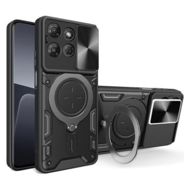 Moto G Power 2025 Camshield Magnetic Holder Case (Black) - 1