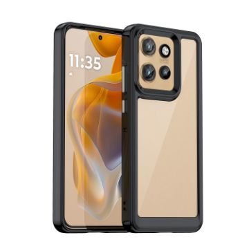 Motorola Edge 50 Neo Acrylic Hybrid TPU Case (Black) - 1