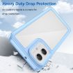 Moto G55 5G Acrylic Hybrid TPU Case - Blue, Colorful Series - 3