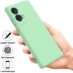 Moto G85 Green Liquid Silicone Dropproof Full Coverage Case - 2