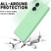 Moto G85 Green Liquid Silicone Dropproof Full Coverage Case - 5