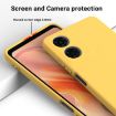 Motorola Moto E14 Yellow Liquid Silicone Dropproof Phone Case - 4