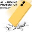 Motorola Moto E14 Yellow Liquid Silicone Dropproof Phone Case - 5