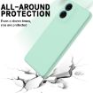 Moto E14 Green Liquid Silicone Dropproof Full Coverage Case - 5