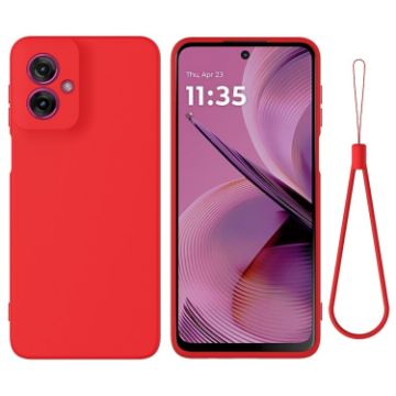 Moto G55 Red Dropproof Full Coverage Silicone Phone Case - 1