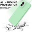 Moto G55 Solid Color Liquid Silicone Dropproof Case (Green) - 5