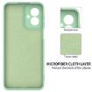 Moto G55 Solid Color Liquid Silicone Dropproof Case (Green) - 6