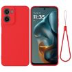 Moto G05/E15 Red Silicone Dropproof Full Coverage Phone Case - 1