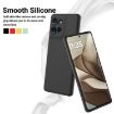 Moto G 2025 Black Liquid Silicone Dropproof Phone Case - 3