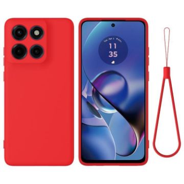 Moto G Stylus 5G 2025 Red Silicone Dropproof Full Coverage Case - 1