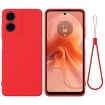 Moto G04S/E14 4G Silicone Dropproof Full Coverage Case (Red) - 1