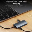 Yesido HB16 7-in-1 USB-C Multifunctional Docking Station HUB Adapter - 6