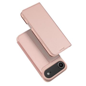 iPhone 17 Air DUX DUCIS Skin Pro Flip Case, Rose Gold Leather - 1