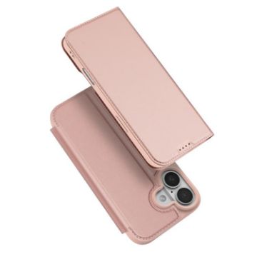 iPhone 17 DUX DUCIS Skin Pro Flip Leather Case - Rose Gold - 1
