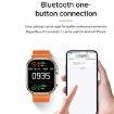 WS-E9 Ultra 2.2" IP67 Waterproof Smart Watch, Heart Rate/NFC, Silver - 2