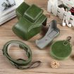 Canon EOS R50 Green Leather Camera Case with Strap, Deluxe Edition - 1