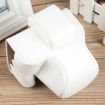 Canon EOS R50 Magnetic Leather Camera Case with Strap, White - 2