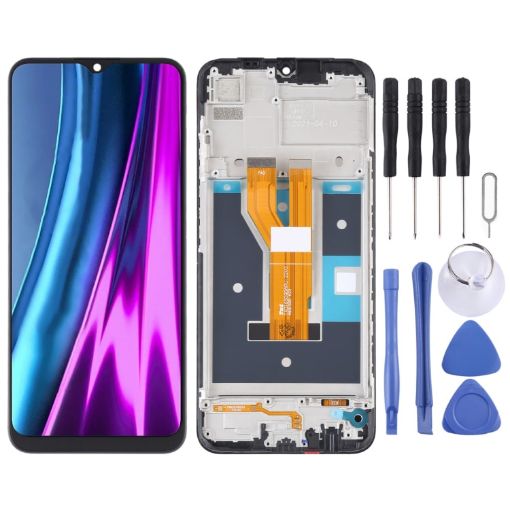 Realme Narzo 50i RMX3235 OEM LCD Screen Assembly with Frame - 1