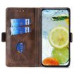 Realme P3 Ultra 5G Leather Case, Contrast Buckle (Lt Brown+Green) - 3