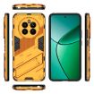 Realme 12+ 5G Global Punk Armor Phone Case with Holder (Orange) - 3