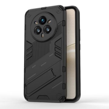 Realme 14 Pro+ 5G Punk Armor Case with Holder (Black) - 1