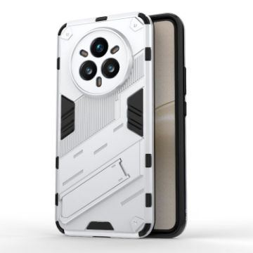 Realme 14 Pro+ 5G Punk Armor Case with Holder (White) - 1